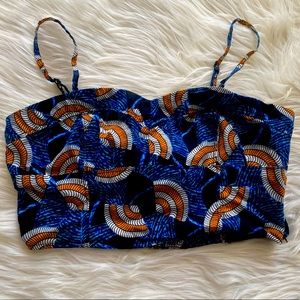 African print crop top
